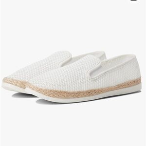 New Esprit Emilia White and Jute Espadrille Womens size 11
